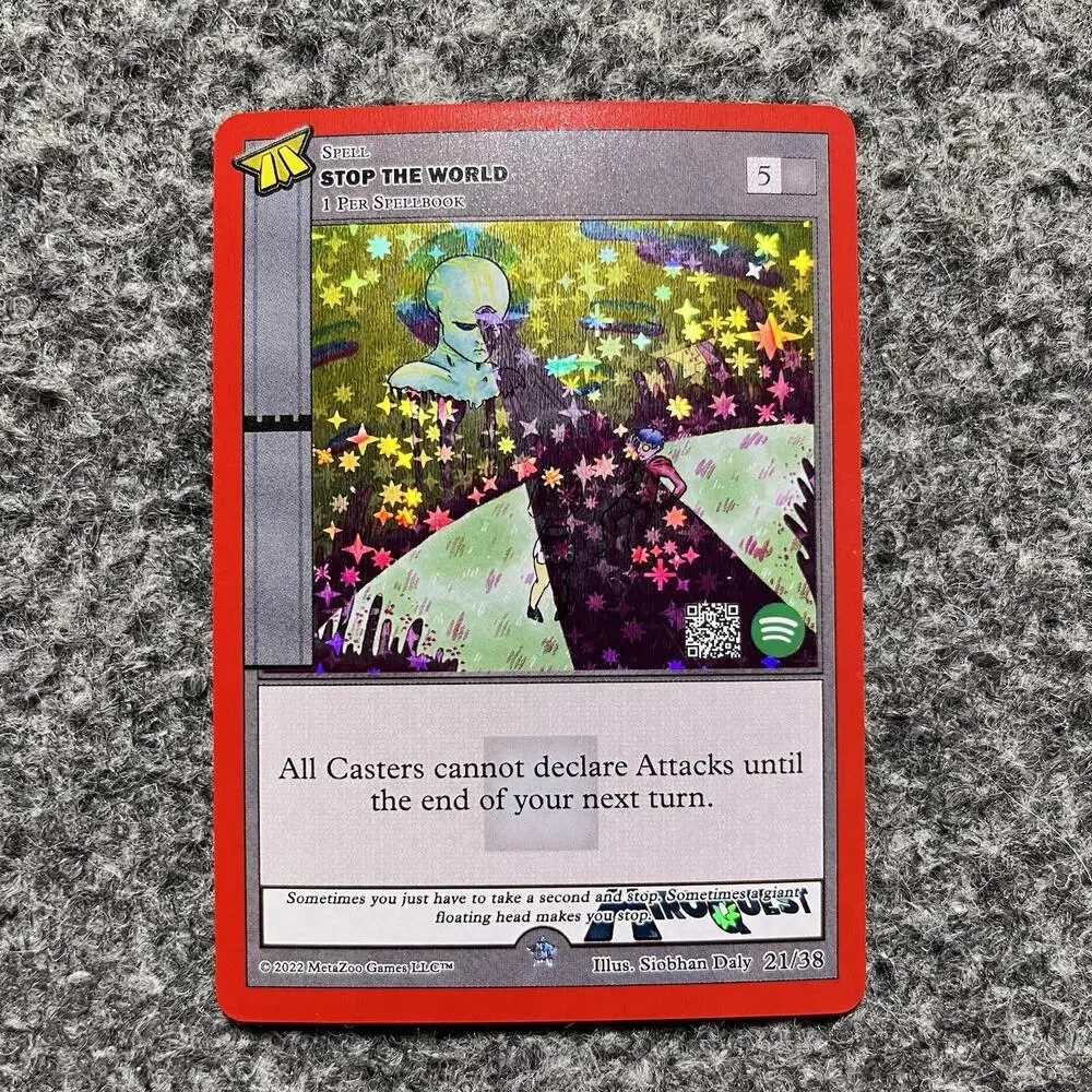 Metazoo HiroQuest Stop The World Full Holo 21/38 Spotify Music NM Pack Fresh
